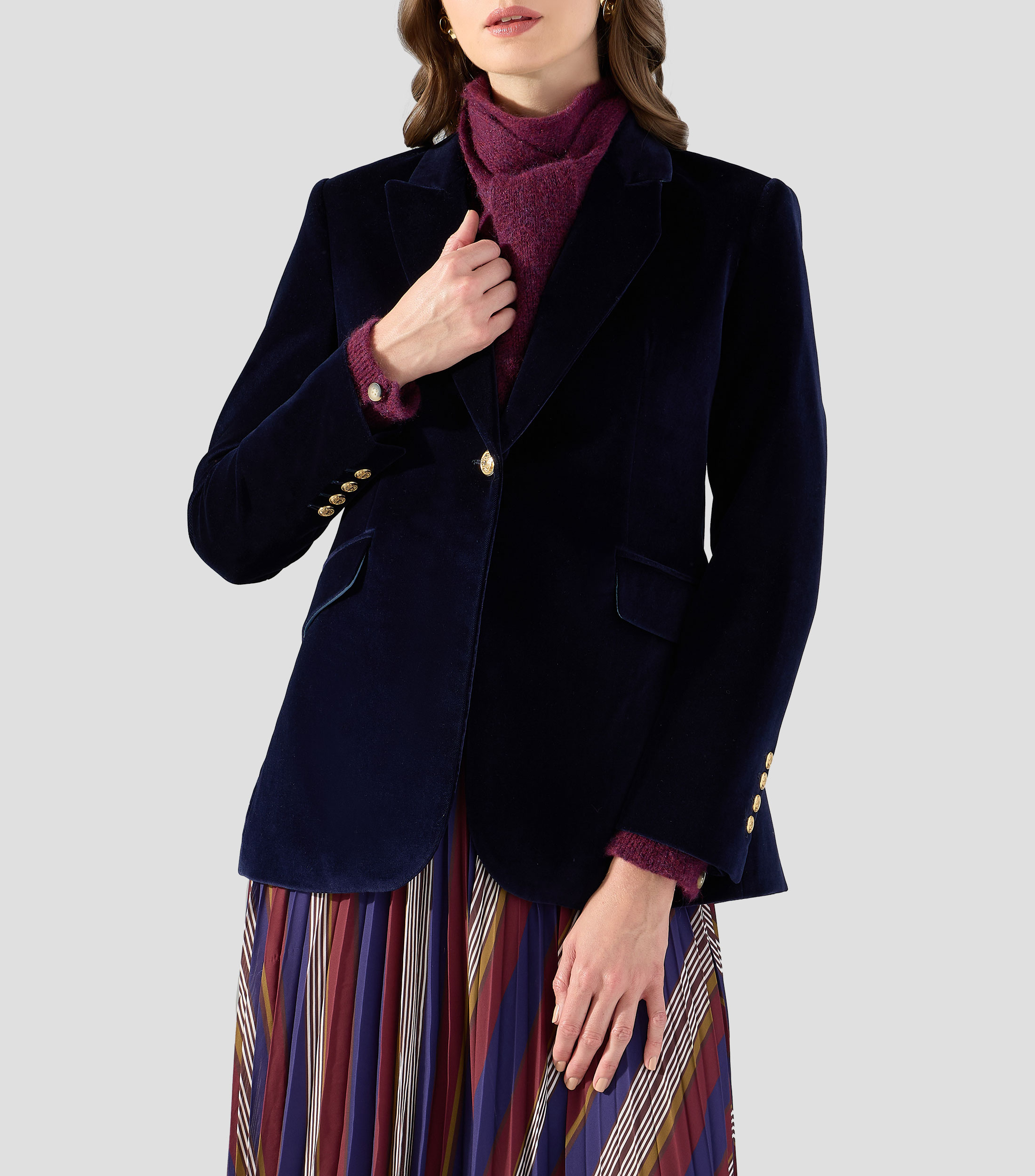 Blazer liso Mujer